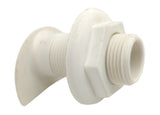 Forespar 906059 MF 867 Marelon White 3/4" Male Threaded Thru Hull Drain Fitting ONLY