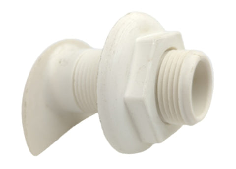 Forespar 906059 MF 867 Marelon White 3/4" Male Threaded Thru Hull Drain Fitting ONLY