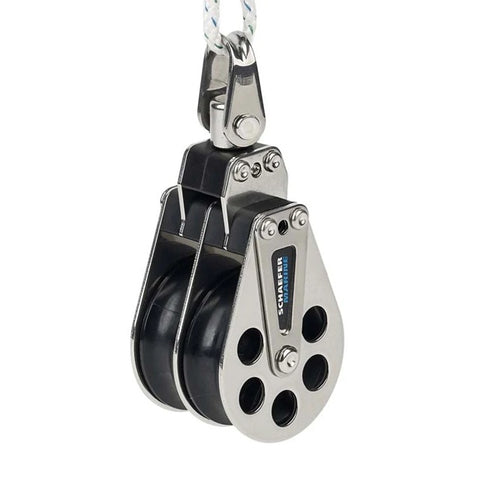 Schaefer 705-25 Marine Sailboat Sailing 7 Series Stainless Steel Cheek Double Block