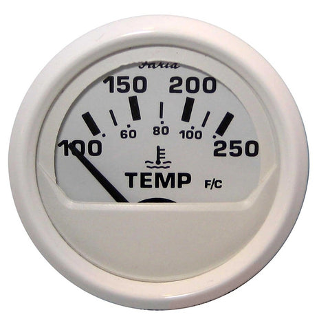 Faria 13110 GP9120 Dress White Boat Marine 2" 12V 250° Temperature Gauge