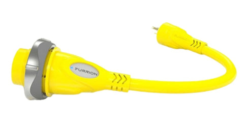 Furrion FP3015-SY 30AMP Female to 15AMP Male Shore Power Pigtail Adapter Cable