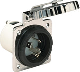 Marinco 303SSEL-B Twist-Lock 30A 125V 316 Stainless Steel Shore Power Inlet 303SSEL