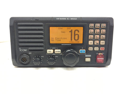 Icom IC-M602 Boat Marine Waterproof Class D DSC VHF Radio Transceiver