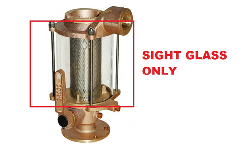 Groco SVS-1257 Marine SVS Series Raw / Sea Water Seacock / Strainer Filter Sight Glass