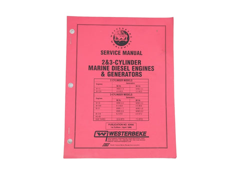 Westerbeke 43444 1st Edition 2&3 Cylinder Marine Diesel Engine and Generator Service Manual