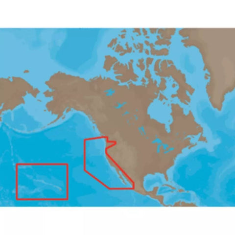 C-MAP NA-M024 MAX Wide SD-Card Electronic Chart Map US West Coast and Hawaii
