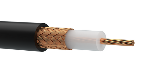 Marine Grade RG213/U RG-213/U UHF VHF Radio 100’ Coaxial Cable BLACK Superior Insulated Wire SIW