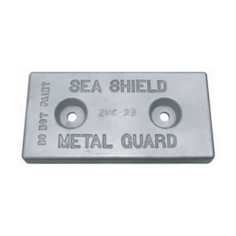 Sea Shield ZHC-23 Boat Marine Commercial 6" X 12" Bolt-On Style Hull Zinc Anode