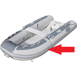 West Marine 15493406 Inflatable Boat 4-1/4" X 31' Grey with White Stripe Rubrail Rubstrake 15493398