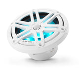 JL AUDIO M3-650X-S-Gw-i 93515 Marine 6.5" Coaxial Speakers White Sport Grilles with RGB LED Lighting