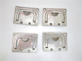 Perko 0776DP1CHR Vintage Boat Marine Chrome Plated Bronze Flush Lifting Handle Lot of 4