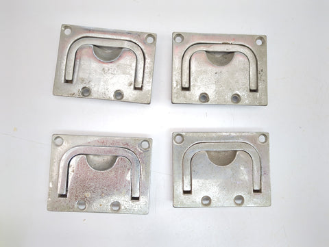 Perko 0776DP1CHR Vintage Boat Marine Chrome Plated Bronze Flush Lifting Handle Lot of 4
