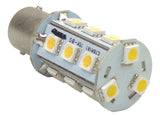 Marine Grade 1156 18 LED BA15s Single Contact Bayonet Base Tower Cool White Light Bulb HQRP LSZ