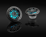 JL AUDIO M3-770X-S-Gm-i 93521 Marine 7.7" Coaxial Speakers Metallic Sport Grilles with RGB LED Lighting