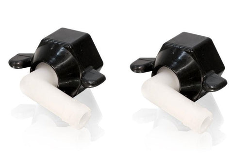 SHURflo 244-3906 Nylon 1/2” Wingnut Swivel X 1/4" Hose Barb 90° Elbow Pump Fitting 94-181-09 2-Pack