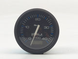 Faria TD9140 34734 Chesapeake Black 4000 RPM Diesel Tachometer with Hourmeter