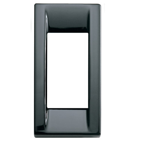 Vimar 16781.11 IDEA Classica 1-Module Metal Gloss Black Die-Cast Metal Cover Plate