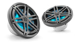 JL AUDIO M3-770X-S-Gm-i 93521 Marine 7.7" Coaxial Speakers Metallic Sport Grilles with RGB LED Lighting