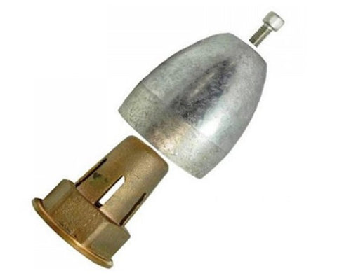 Electro Guard 2014-R Size G 1-3/4" Shaft X 3-1/8" OD Bullet Style Propeller Nut Zinc Anode Kit