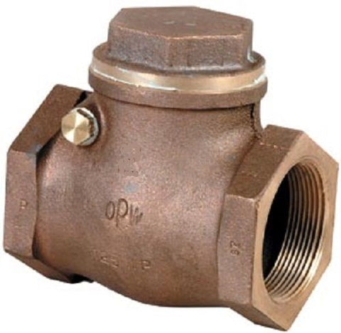 Midland Metal 940355 Brass/ Bronze 1-1/4" Non-Return Swing Check Valve