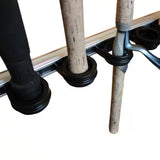 Rush Creek 40-0005 All Weather 3-in-1 Aluminum Modular Wall or Ceiling 10-Rod Rack