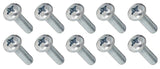 Marine Grade 1/4-20 X 1" Stainless Steel Pan Head Phillips Machine Screw Fasco MP0825 0825MP 10-Pack