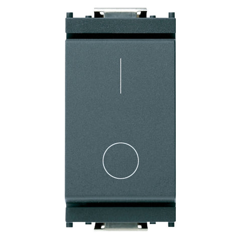 Vimar 16016 Idea 2P 16AX Gray 16A 250V 200W 2-Pole 1-Way Rocker Light Switch