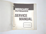 Mercury 90-89156 Genuine OEM Vintage 3.6 HP Outboard Service Manual