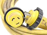 Marinco 25PCM 25PCM2 Boat RV Marine 30 AMP 125 VOLT 25' Yellow Shore Power Cable Cordset