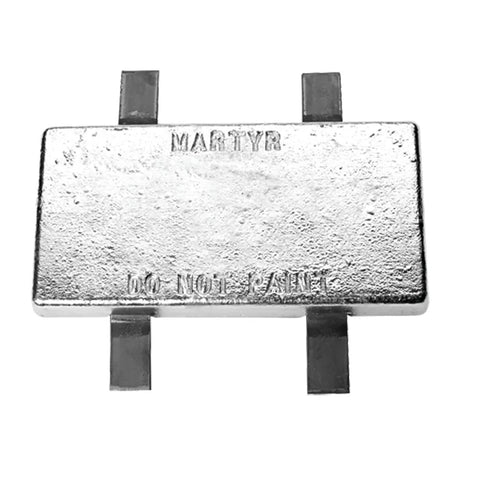 Martyr CMZ02SZ CMZ02Z ZHS-23 Commercial 6" X 12" Weld-On Style Hull Zinc Anode