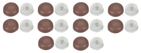 Marine Grade #6 and #8 Brown Screw Cap Cover Fasco Fastener MP7992 7992MP 10-Pack
