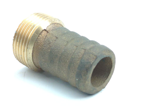 Groco PTH-1000 Bronze 1" Pipe to Hose Barb Old Style No Hex Tailpiece Adapter Fitting