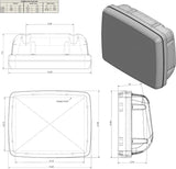 NavPod GP1063 SailPod 9.5" Wide Guard Pre-Cut for Simrad NSS12 B&G Zeus Touch 12