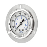 PIC Gauges PRO-204L-254F Glycerin Filled Stainless Steel 2-1/2" Panel Mount Pressure Gauge KC-A13