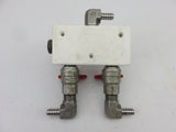 Reverso VA-2 Marine Grade Starboard White 150 PSI Oil Changer 2 Way Valve Manifold