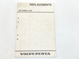 Volvo Penta 7741142-9 Genuine OEM September 1995 Replacements Parts Catalogue Service Manual