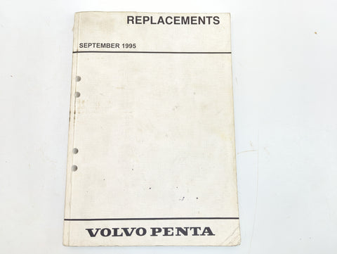 Volvo Penta 7741142-9 Genuine OEM September 1995 Replacements Parts Catalogue Service Manual