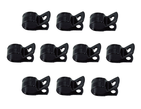 Perko 0196DP4 UV Stabilized Weather Resistant 1/2” W X 3/8” I.D. Black Polymer Cable Strap Lot of 10