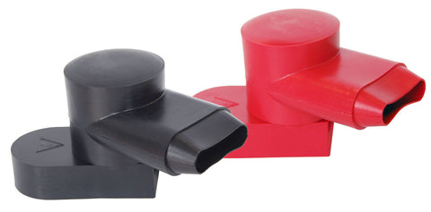 Blue Sea Systems 4001 Rotating Single Entry Battery Terminal Cable Caps Black + Red Pair - Second Wind Sales