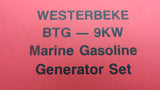 Westerbeke 36801 Genuine OEM BTG 9KW Marine Gasoline Generator Set Parts List - Second Wind Sales