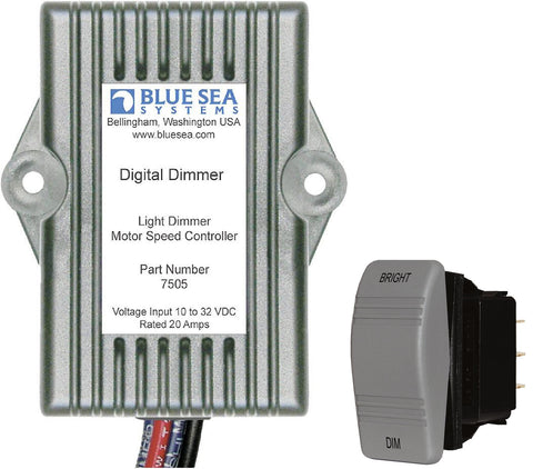 Blue Sea 7505 8216 Marine Grade Universal Digital Light Dimmer with Switch