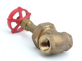 Milwaukee Valve 1182 Brass 3/4" NPT 300 SWP 1000 WOG Globe Valve