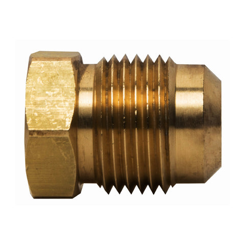 Midland Metal 10-068 10068 Brass 5/8” Flared End SCH 40 0.87” Hex Plug Fitting