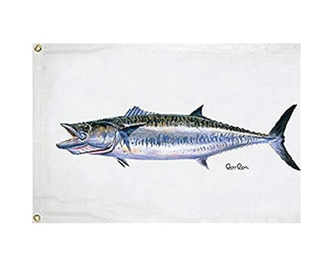 Taylor Made 1941 Nylon 36” X 60” Authentic Carey Chen King Mackerel Offshore Fish Flag