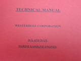 Westerbeke 037425 Genuine OEM Marine Gasoline Engine 26 G 26 GX Technical Manual - Second Wind Sales