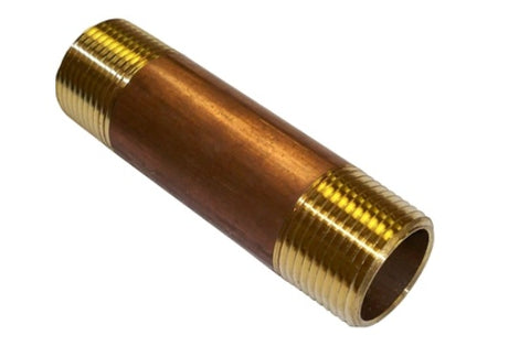 Midland Metal 40-088 40088 3/4" X 5" Red Brass Pipe Fitting Plumbing Nipple