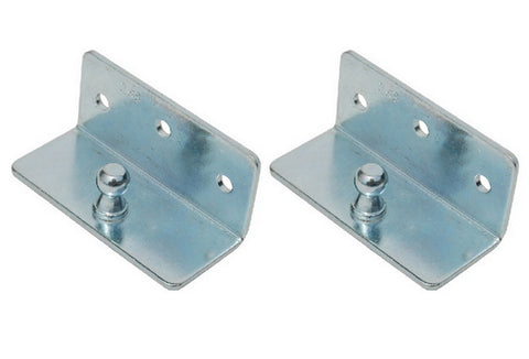 Taylor Made 1884 Zinc Plated 90° Angled Gas Spring Mounting Bracket with Ball Stud Lot of 2