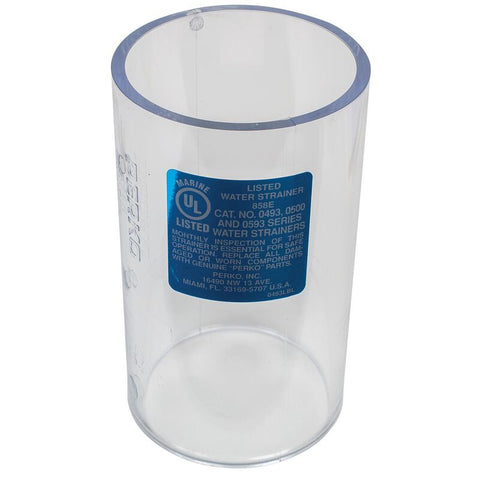 Perko 050000999C 500 Series Size 9 Sea / Raw Water Strainer Transparent Cylinder