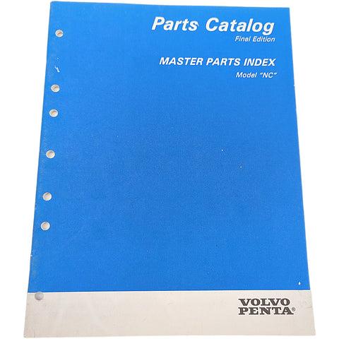 Volvo Penta 7797190-1 Genuine OEM Final Edition Master Parts Index Model NC Parts Catalog Service Manual