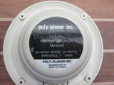 Poly-Planar MA-4056 MA-4056W 6” White 2 Way Coaxial Integral Grill Speaker Pair